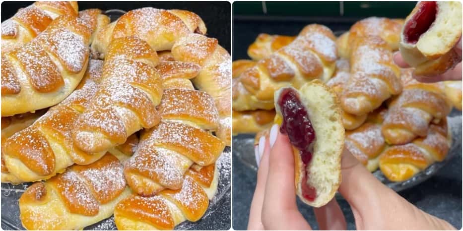 Булочки з повидлом - покроковий рецепт смачної випічки до чаю