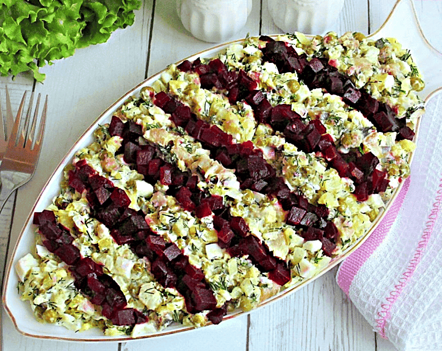 Салат з оселедцем і буряком - покроковий рецепт приготування