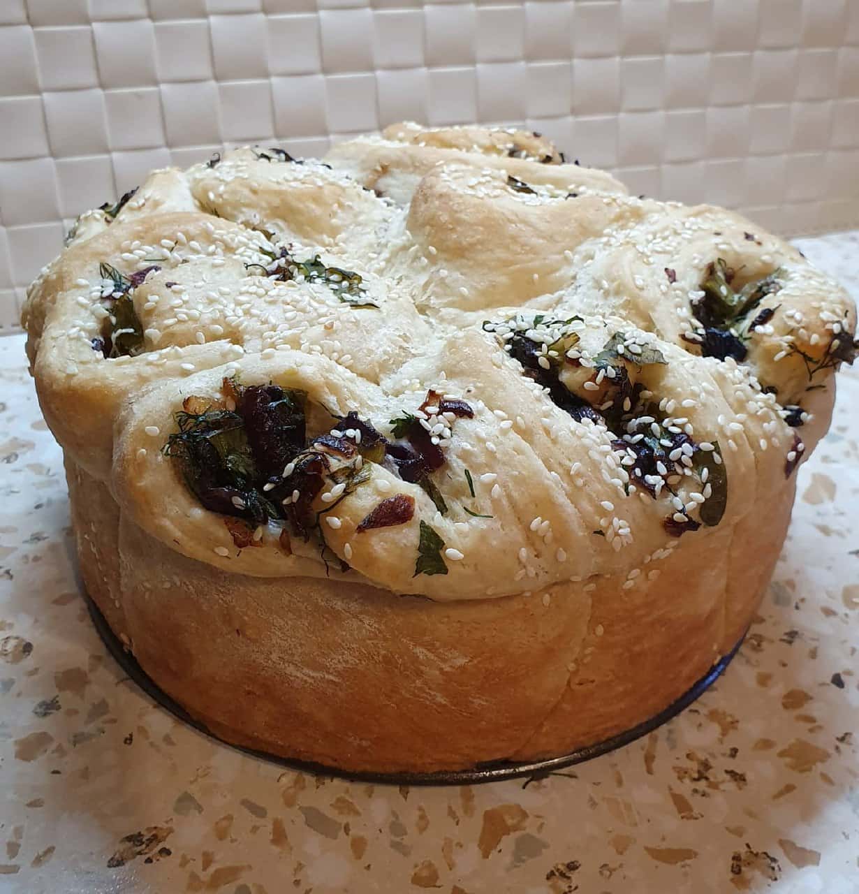 ПІСНИЙ відривний хліб-пиріг з цибулею - він дуже смачний і м'якенький