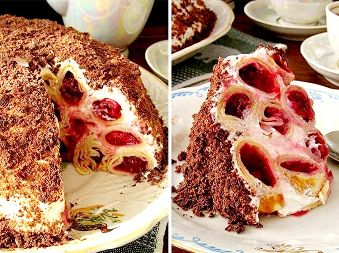 Торт "Лінива вишенька" - дуже смачний та простий рецепт, який зможе приготувати кожна господинька