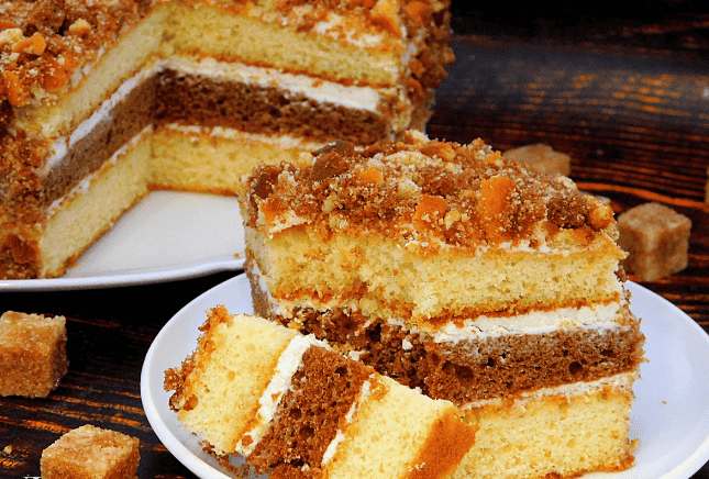 Торт швидкого приготування на згущеному молоці - дуже смачно