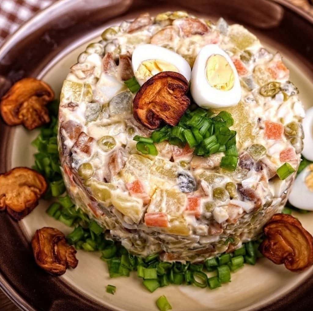 Салат "Олів'є з грибами": мій улюблений рецепт