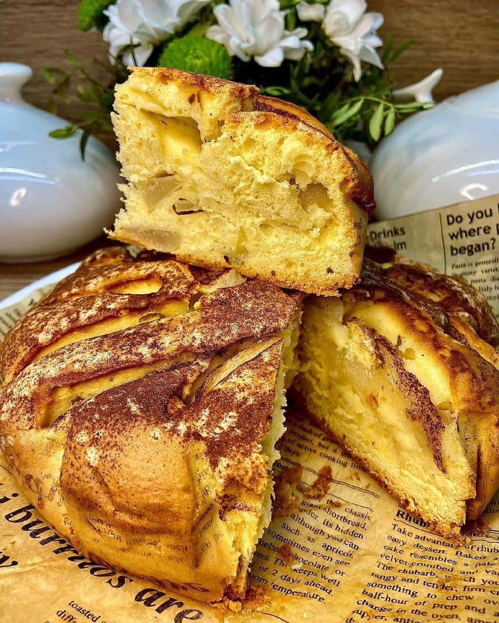 Грушевий пиріг з корицею: дуже смачний виходить, пишний і ароматний, простий рецепт до чаю