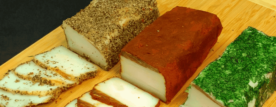 Беру сало та багато солі: сухий посол із 3 різними смаками: найніжніша закуска для будь-якого гурмана (закусочне сало на будь-який стіл)