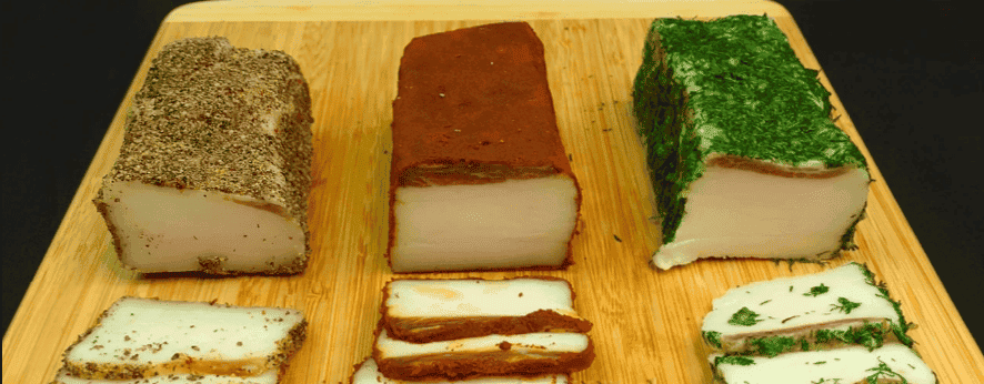 Беру сало та багато солі: сухий посол із 3 різними смаками: найніжніша закуска для будь-якого гурмана (закусочне сало на будь-який стіл)