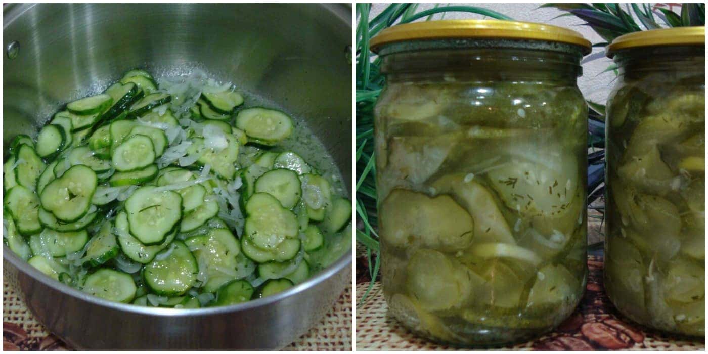 Дуже смачний салат з огірків з цибулею без стерилізації на зиму: швидко, просто і смачно (улюблений рецепт перевірений часом)