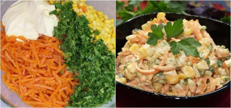 salat z krabovymy palychkamy