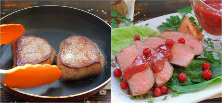 steyk z yahidnym sousom