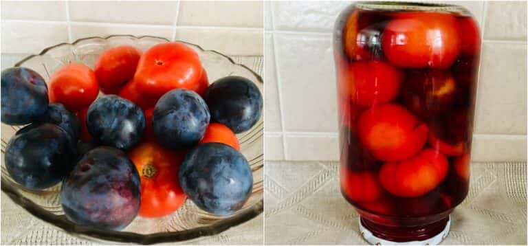 pomidory zi slyvamy na zymu