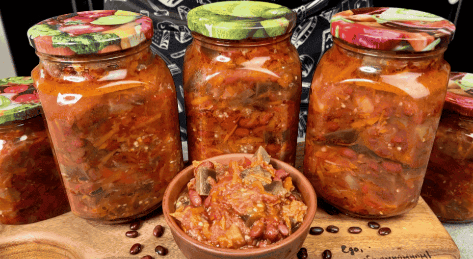 Баклажани з квасолею на зиму: роблю багато, зберігаю в шафі і всю зиму їмо, відразу і закуска, і салат, і гарячий гарнір