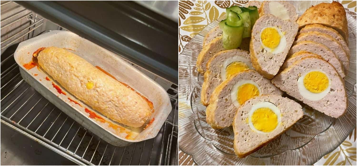 Рулет із фаршу і начинкою з варених яєць, запечений в духовці: смачніше за магазинну ковбасу у 100 разів - начинку міняю за смаком