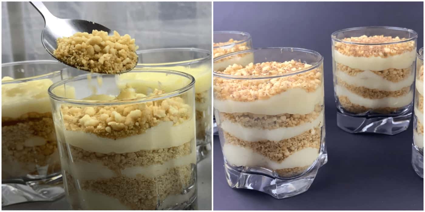 "Лінивий" торт в склянці за 10 хвилин без випічки, не гірше наполеона: готується простіше-простого, а результат Вас здивує