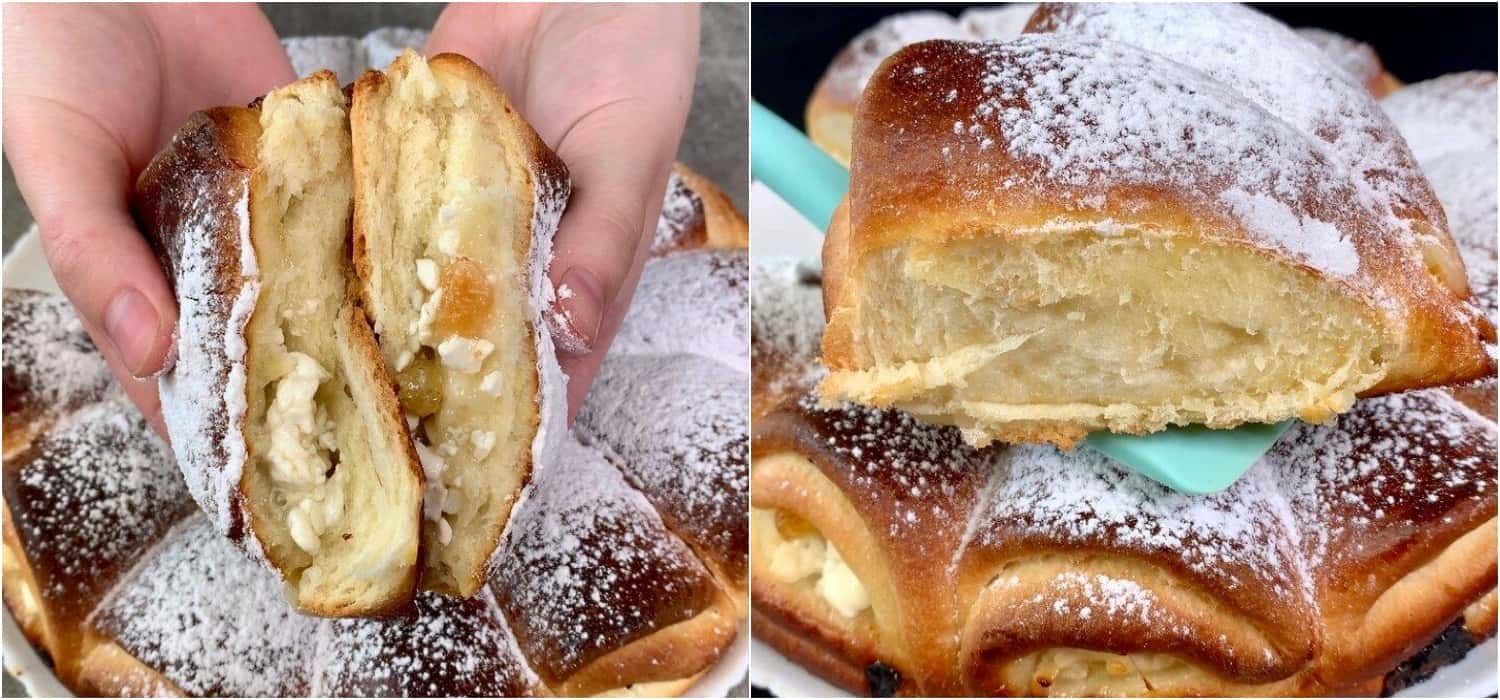 Булочки-ватрушку по-новому – готую в ріжках: пишний пиріг, м’який всередині і неймовірно смачно