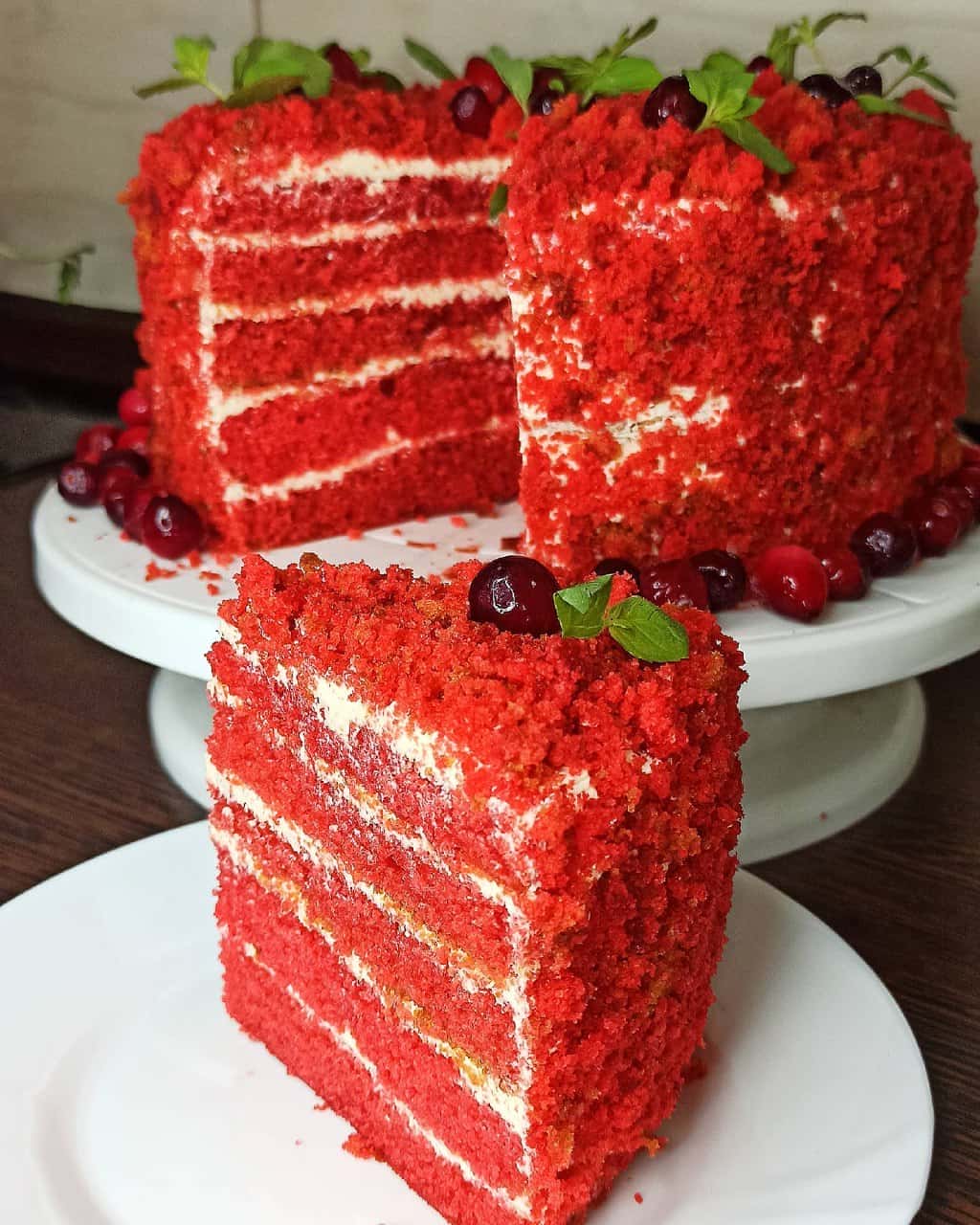 Торт "Червоний Оксамит" на Новий рік 2024 - найпростіший варіант улюбленого, святкового тортика (виходить смачний, красивий і дуже ніжний)