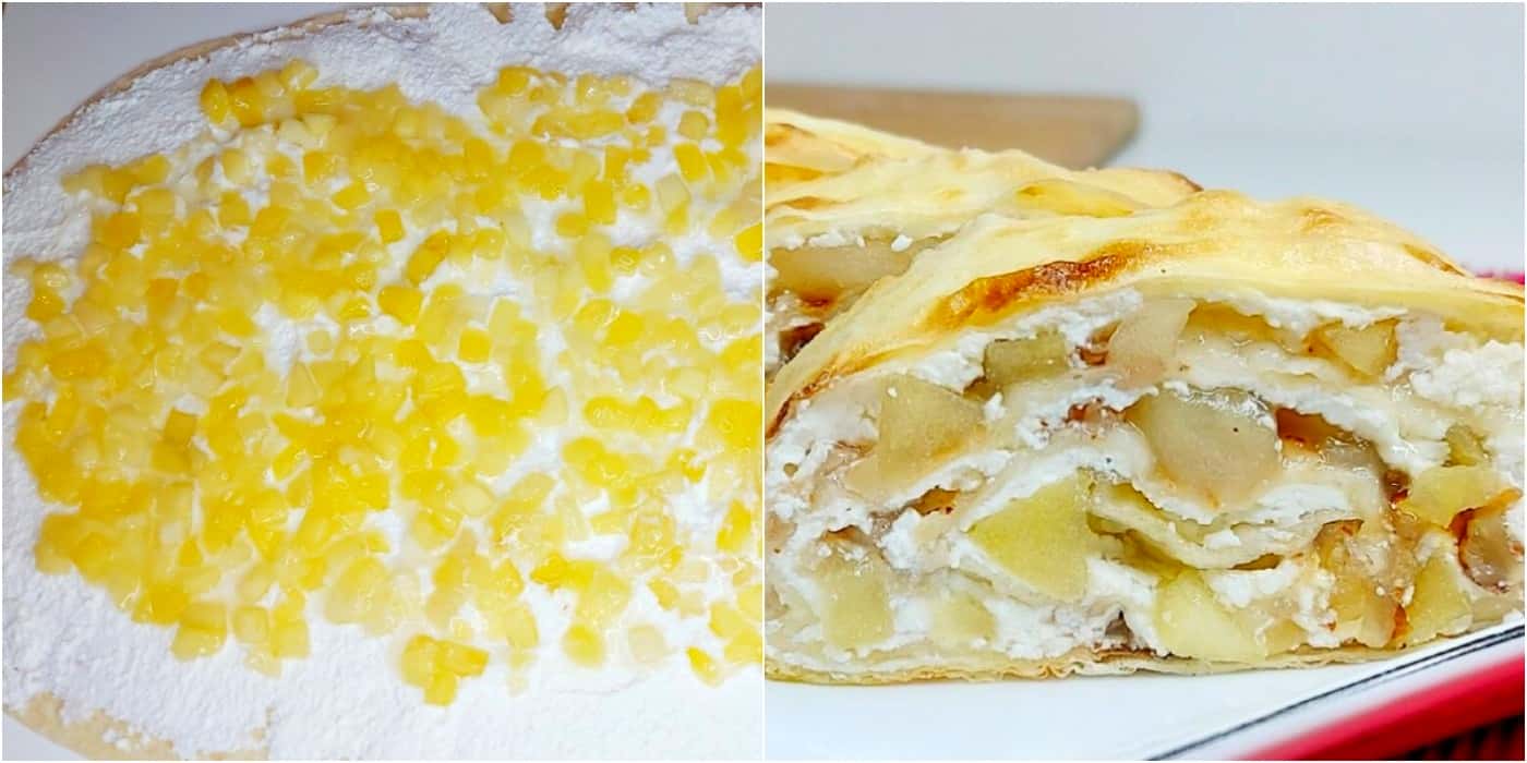 Беру лаваш, сир та будь-які фрукти і готую надзвичайно смачний десерт до чаю "на швидку руку"