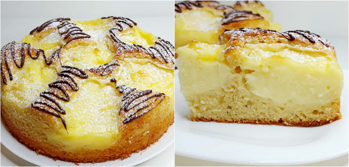 Дуже смачний пиріг з ванільним заварним кремом: ви здивуєтесь як легко його приготувати