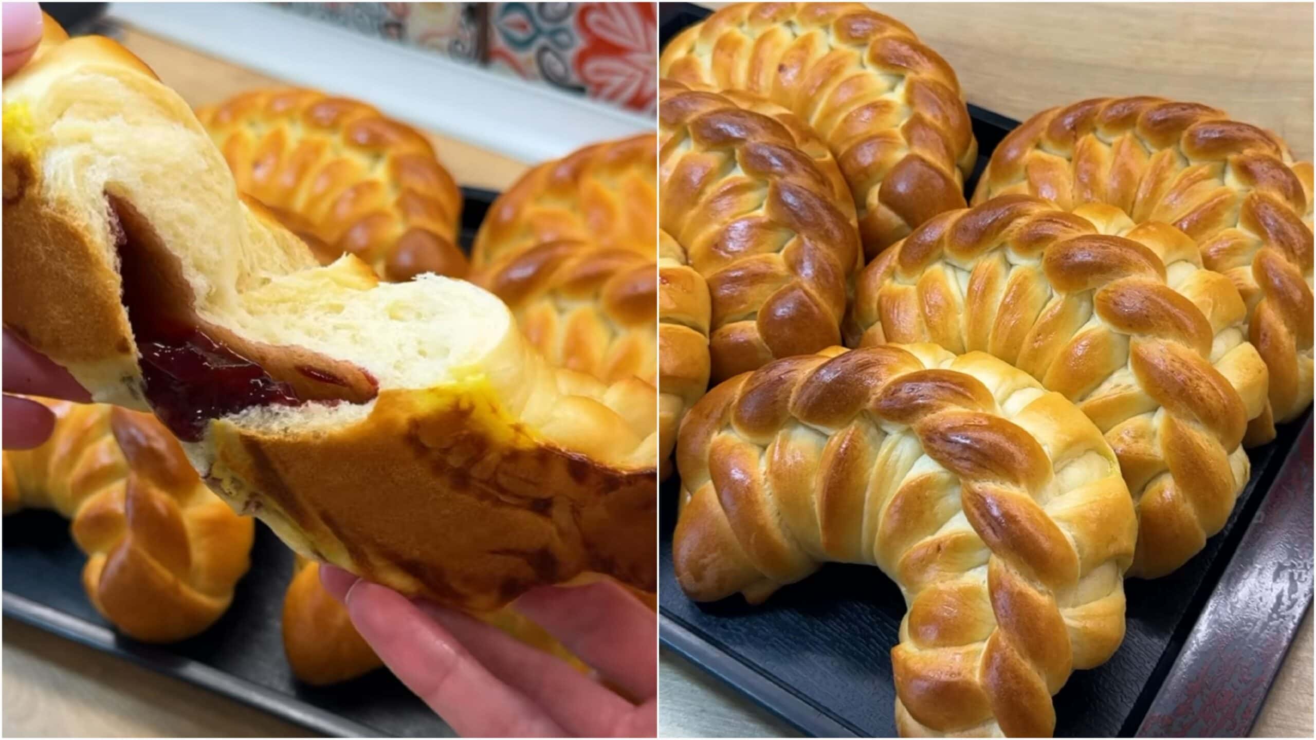 Не просто булочки, а справжня краса! Пишні та дуже смачні плетені булочки з повидлом - ділюсь покроковим приготуванням з фото, як створити цю смакоту