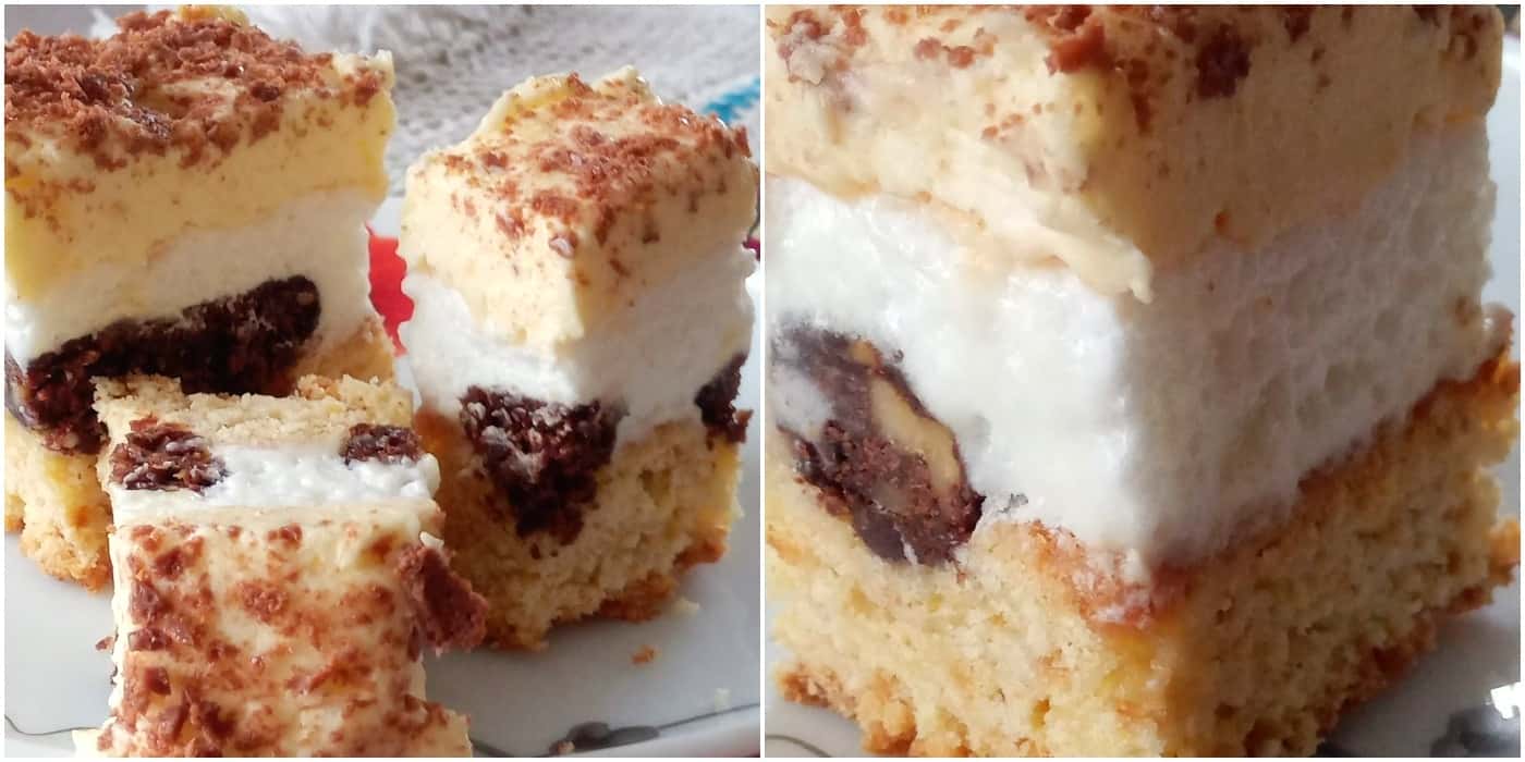 Пляцок "Фантазія" на пісочному тісті, з горіховими кульками, та ніжним смачним кремом - вдалий рецепт від української господині