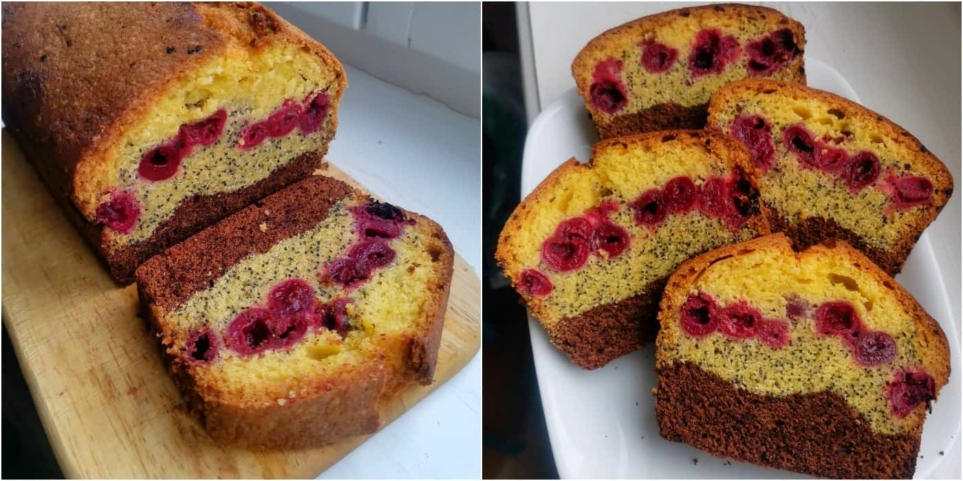 Кекс з вишнями "Тришаровий" - ця розкішна, дуже смачна і ароматна випічка прикрасить будь-який стіл, а рецепт найпростіший