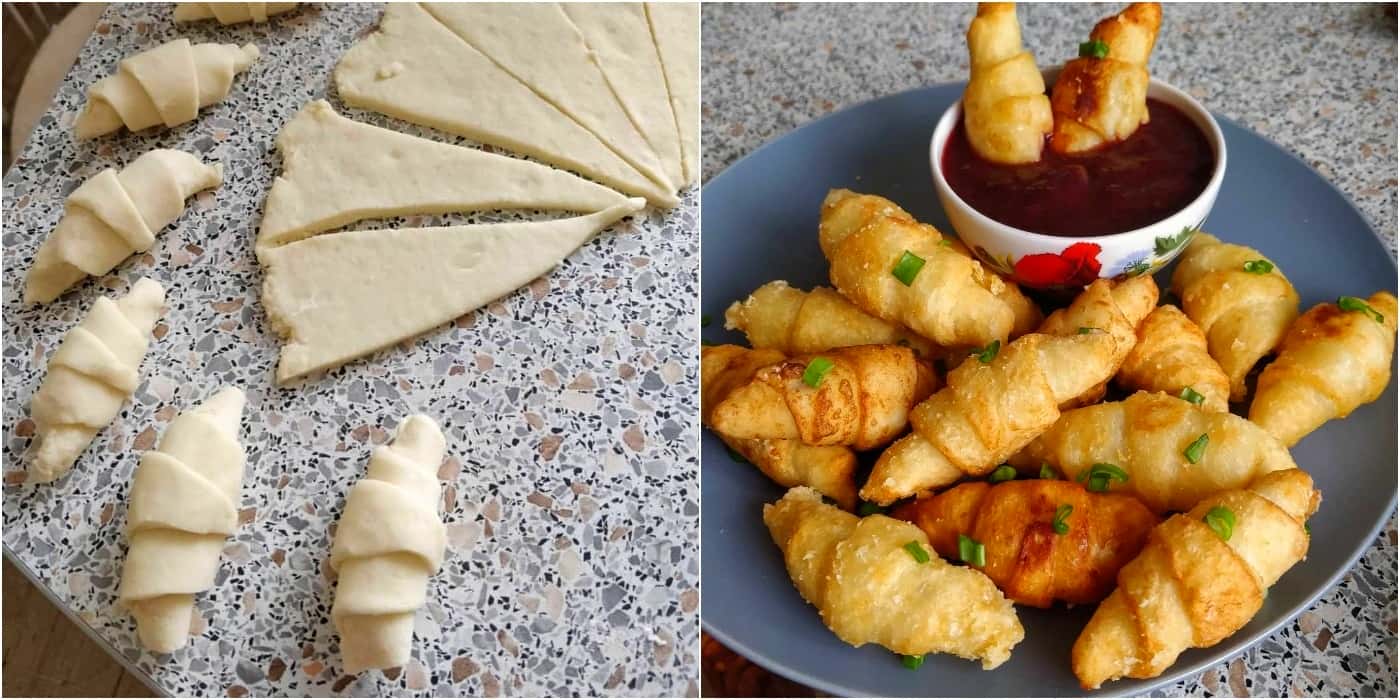 Коли залишилось пюре готую ці закусочні смаколики! Картопляні рогалики з сиром - це ну дуже смачно і ніжно, "розлітаються вмить"