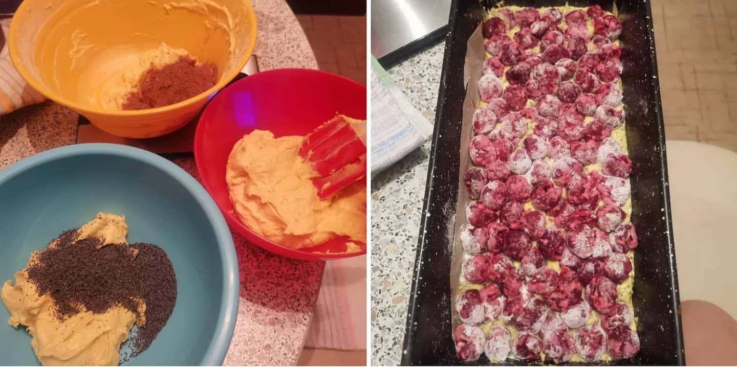 Кекс з вишнями "Тришаровий" - ця розкішна, дуже смачна і ароматна випічка прикрасить будь-який стіл, а рецепт найпростіший