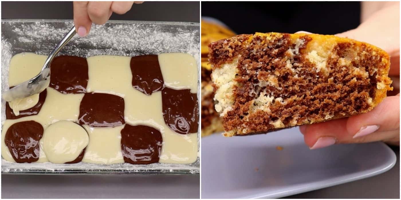 Приготувала пісний "Мармуровий" пиріг до чаю: ніхто й не здогадався, що він зроблений без яєць, масла та молока