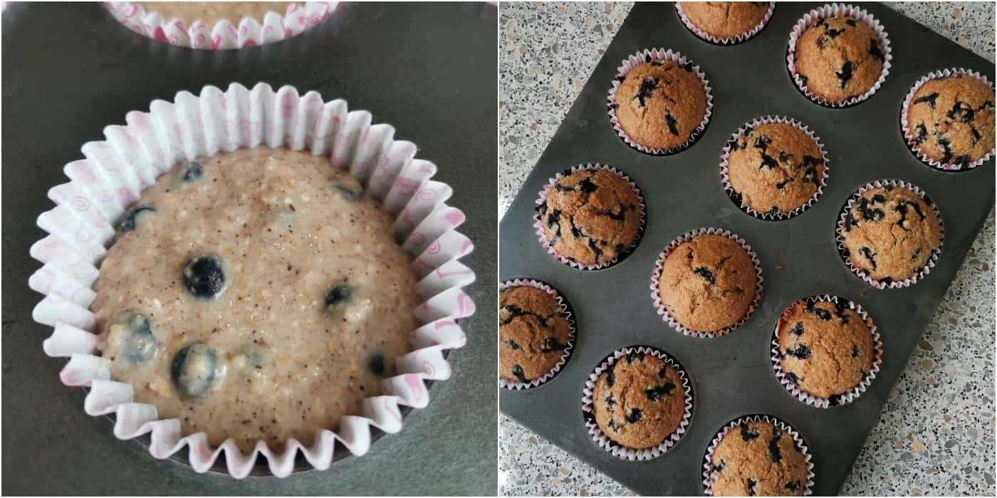 Чорничні вівсяні мафіни на ц/з борошні - таку випічку можна тим, хто дотримується правильного харчування: смачно і просто