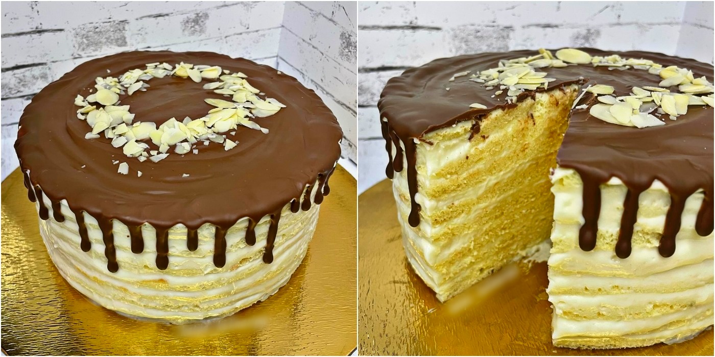 Торт "Молочна дівчинка" з пломбірним кремом: цей найніжніший тортик завжди "йде на ура"