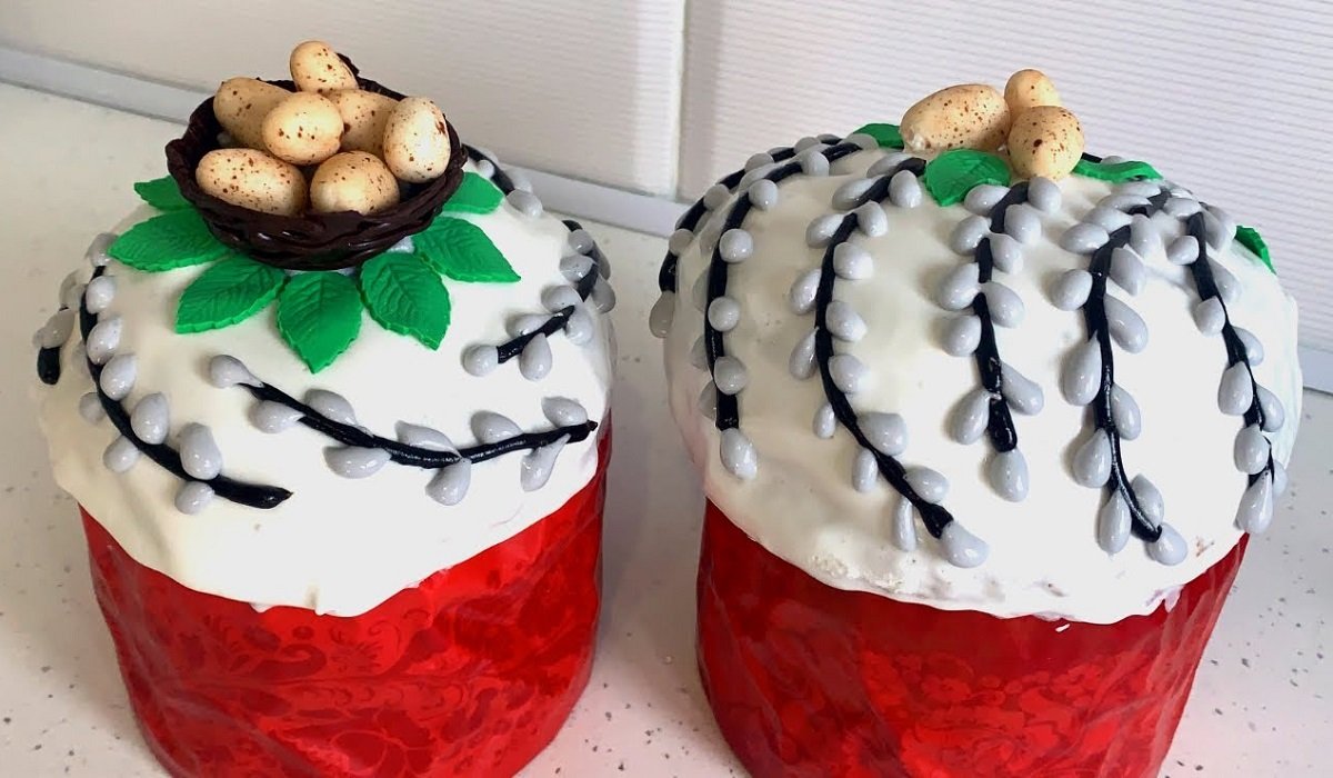 Супер ГЛАЗУР ДЛЯ ПАСКИ! Біла цукрова глазур без яєчних білків - на желатині не обсипається, не кришиться і не липне до рук