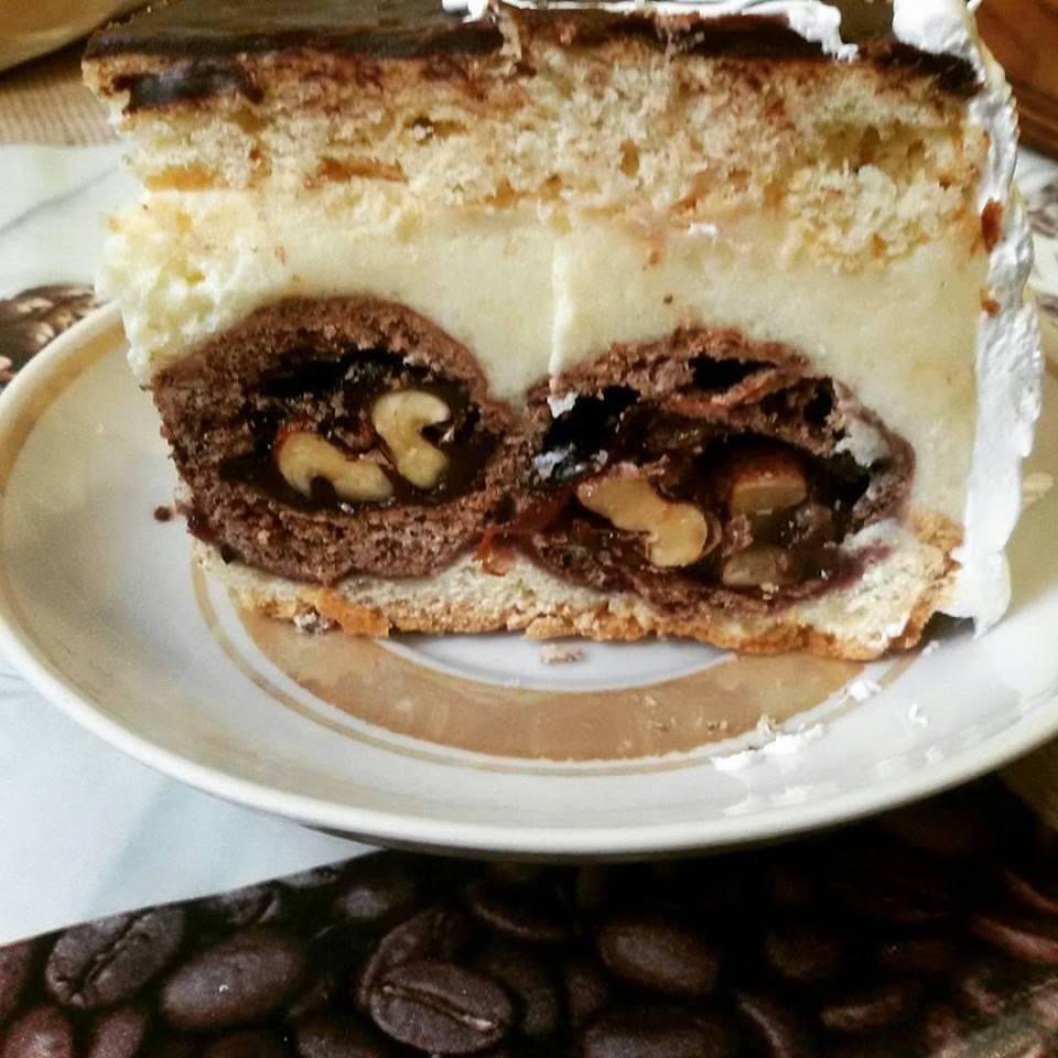 Пляцок «Волове око» за цікавим рецептом зі старого записника. Смачний тортик з ніжним кремом на манці