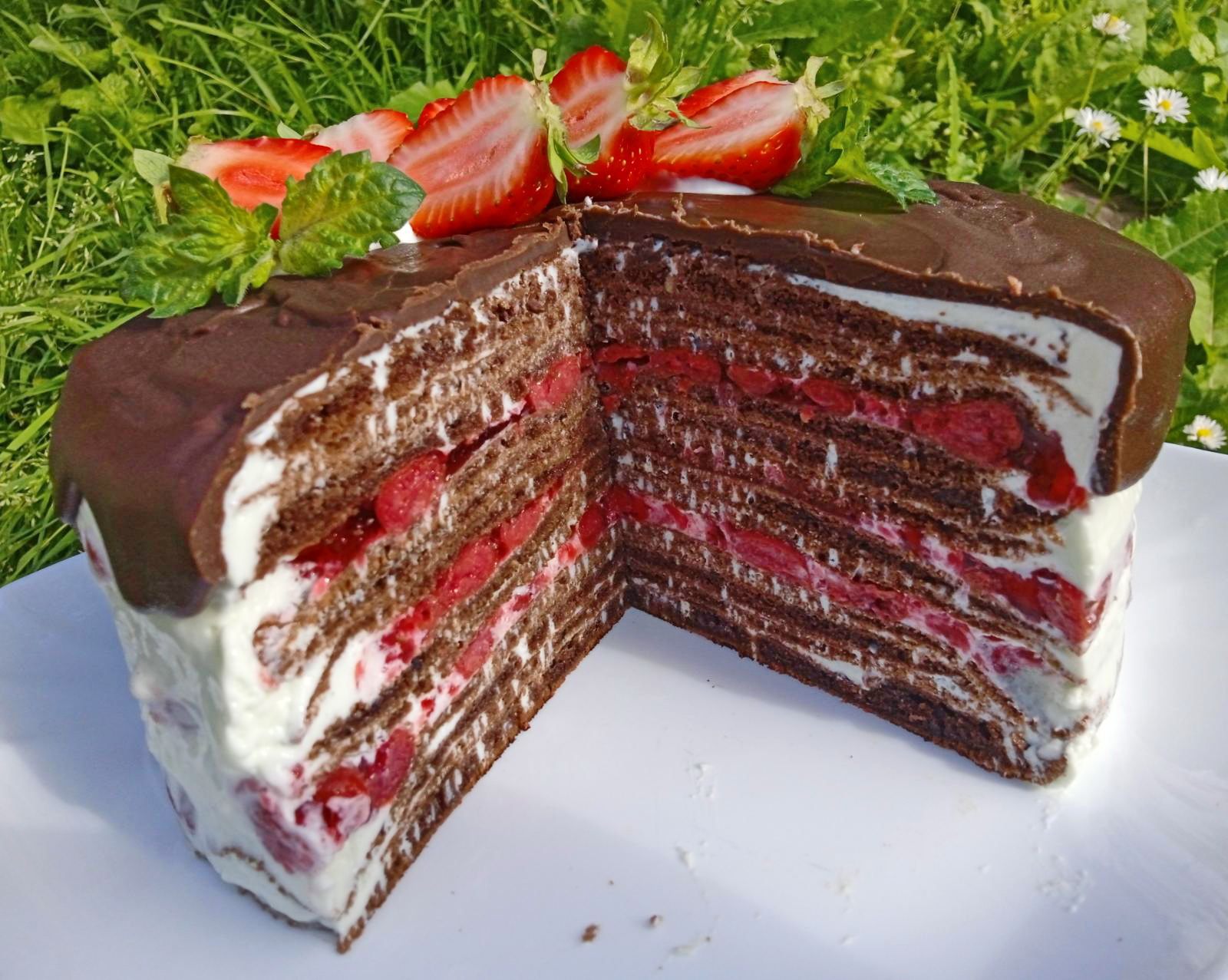 Шоколадний торт на сковороді з вишнями. Чудовий, перевірений рецепт від прекрасної господині