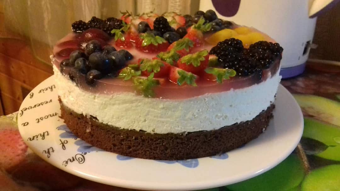 Справжній літній десерт! Хіт сезону! Шоколадний торт з сирним кремом і ягідним желе - це неймовірна смакота!