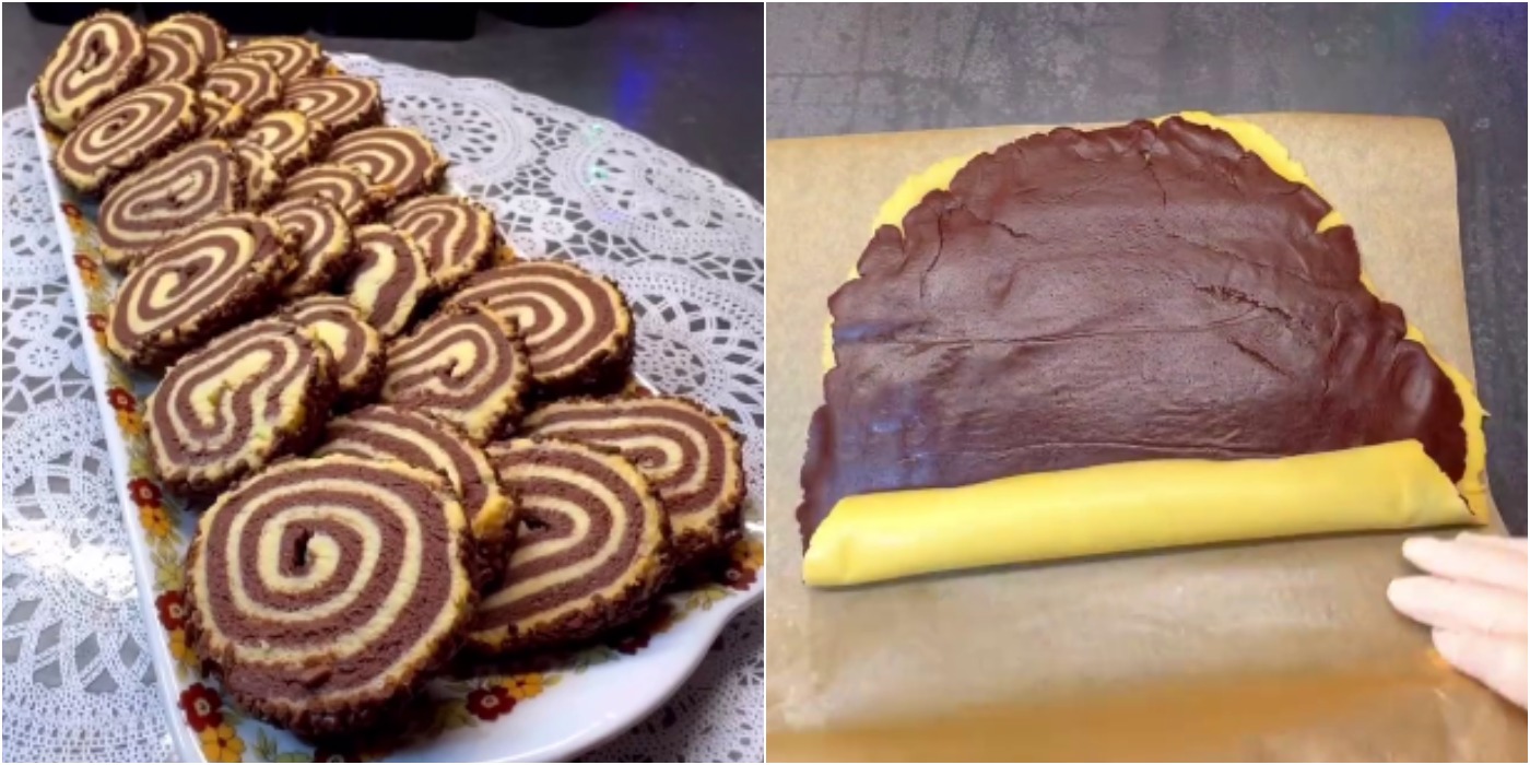 Беру 1 яйце, борошно та ложку какао і готую "гору смакоти до чаю! Дуже смачне та красиве печиво "Зебра"