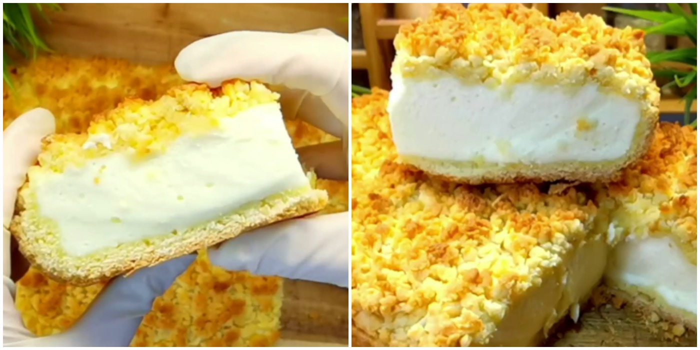 Сирний насипний пиріг, що тане в роті. Цей рецепт для мене просто знахідка, ніжний і дуже смачний!