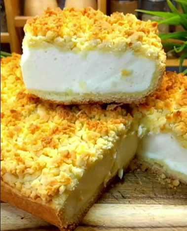 Сирний насипний пиріг, що тане в роті. Цей рецепт для мене просто знахідка, ніжний і дуже смачний!