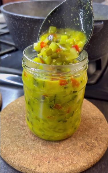 Зробила на пробу і вже з'їли! Готую наступну партію! Огірково-гірчичний соус "Реліш" на зиму