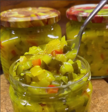 Зробила на пробу і вже з'їли! Готую наступну партію! Огірково-гірчичний соус "Реліш" на зиму