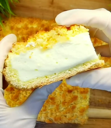 Сирний насипний пиріг, що тане в роті. Цей рецепт для мене просто знахідка, ніжний і дуже смачний!