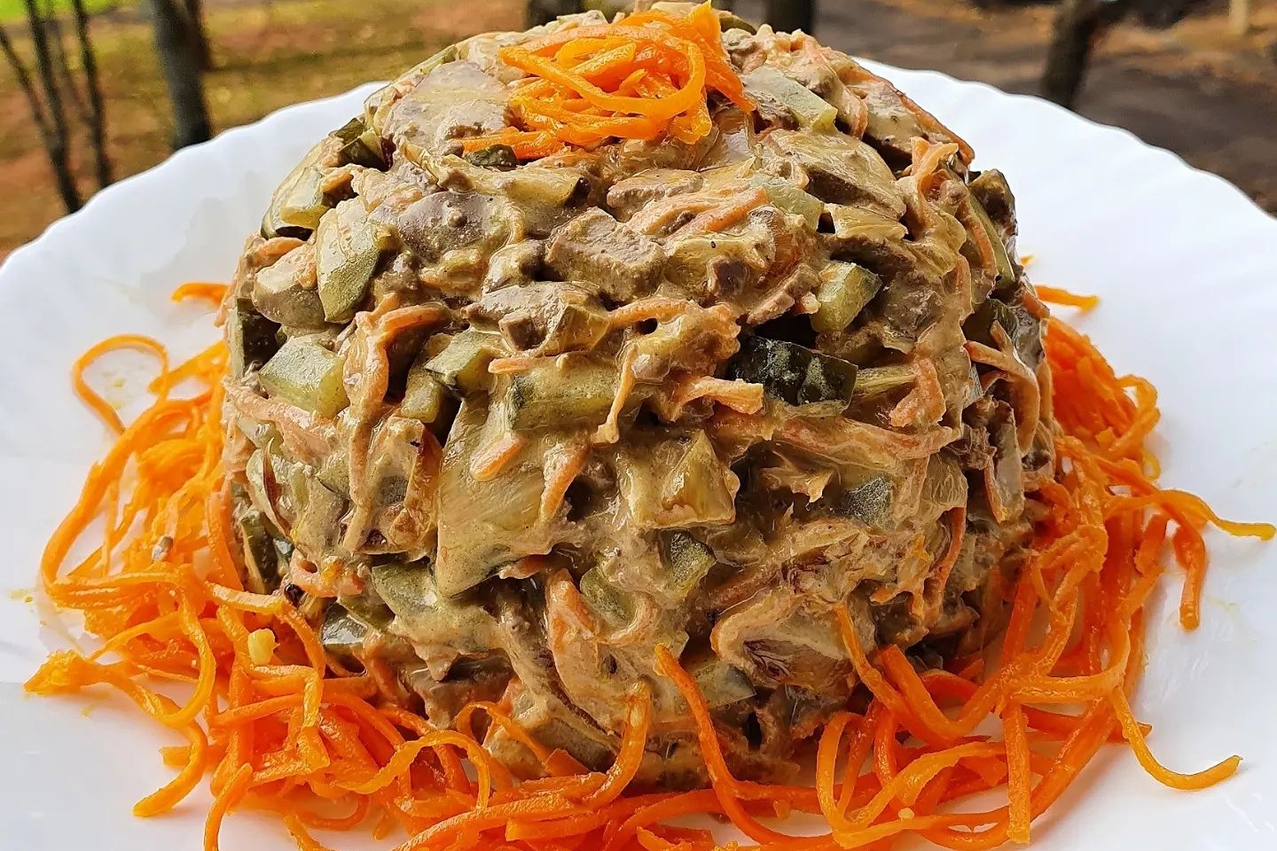 Простий салатик із доступних продуктів! Салат "Пасажирський" - виходить таким смачним і соковитим, що може стати вашим улюбленим!