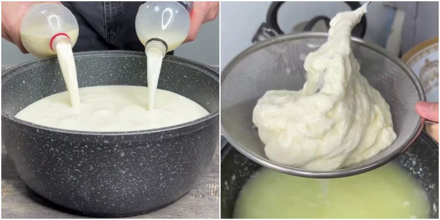 Простіше рецепту не знайдете! Показую, як приготувати справжню моцареллу в домашніх умовах! Потрібно лише 2 л молока і сіль!