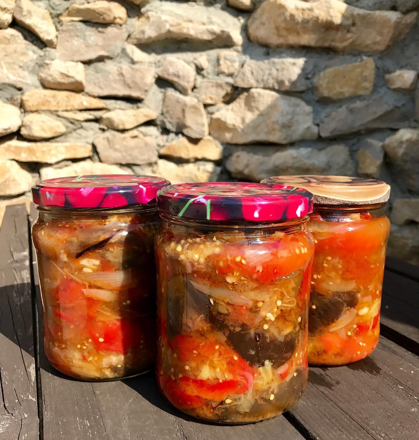 Чудова закуска "Осіння десятка", хто ще не пробував дуже рекомендую! Баклажани, перець і помідори на зиму - все в одній банці!