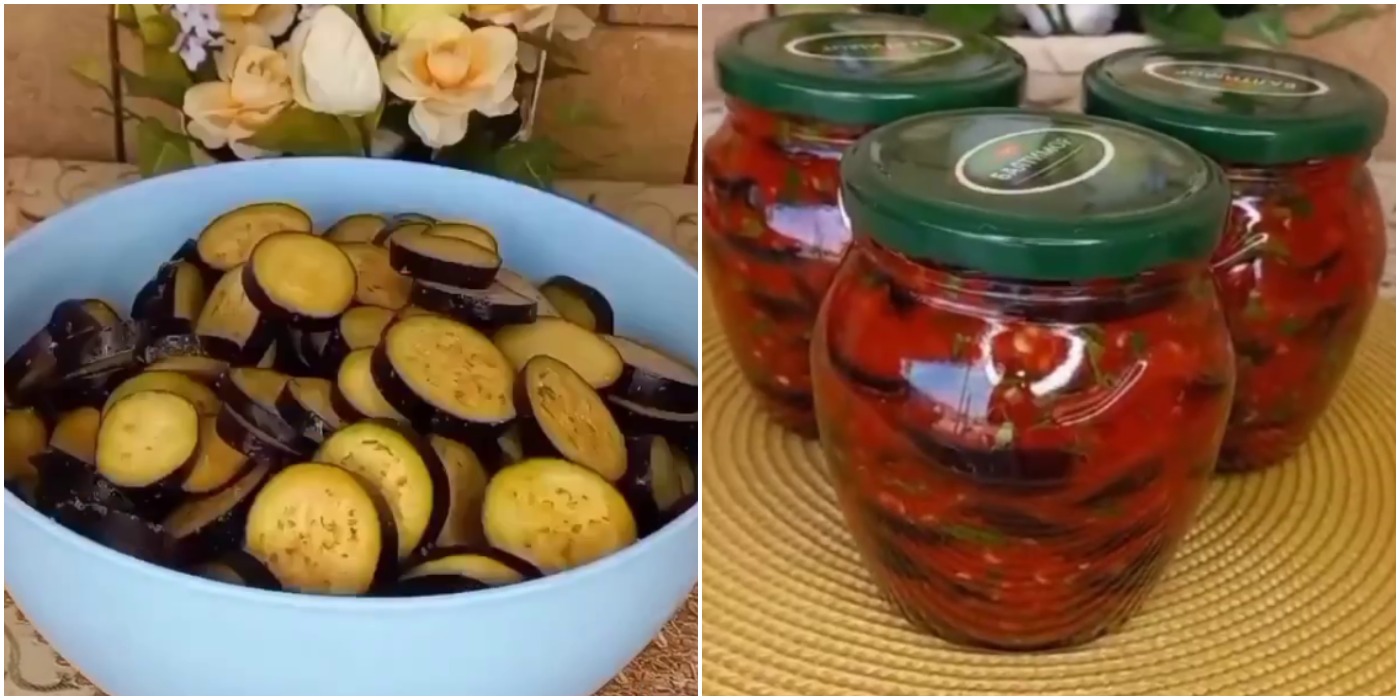 Ці пікантні баклажани по-грузинськи в обов'язковому порядку готуємо щороку! Дуже смачна, гостренька закуска з баклажанів на зиму
