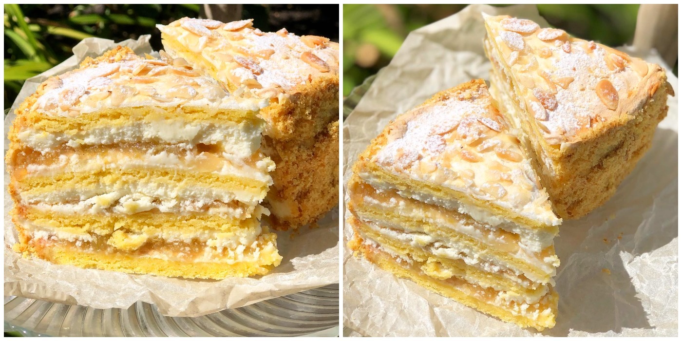 Насолоджуємося неземним смаком пляцка "Яблука під снігом" - готується дуже легко, а результат шикарний! В сезон яблук печу його часто!