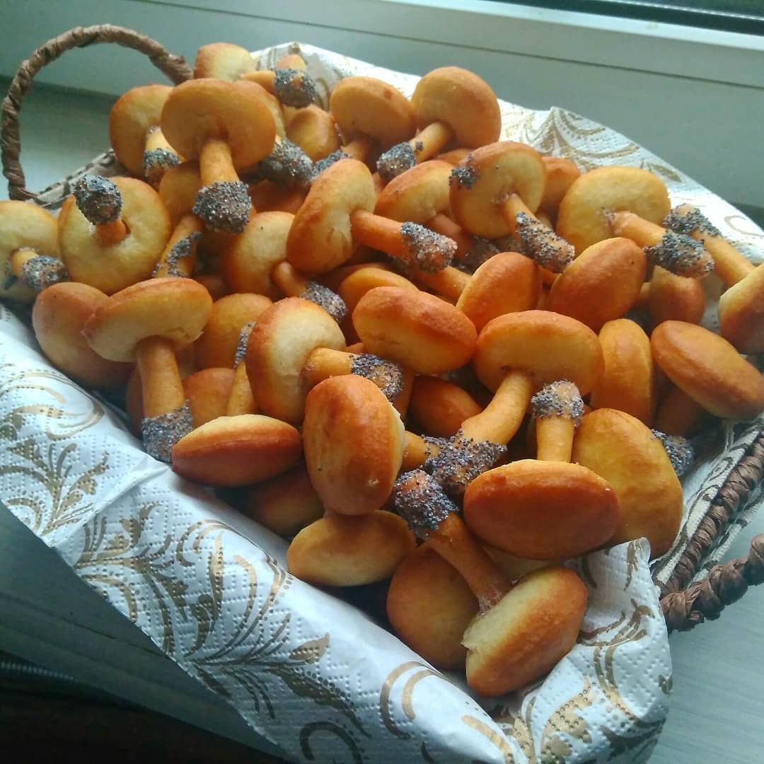 Таке печиво я готую БЕЗ духовки! "Гриби Маслюки" - рецепт печива родом із дитинства, так готувала їх моя бабуся!