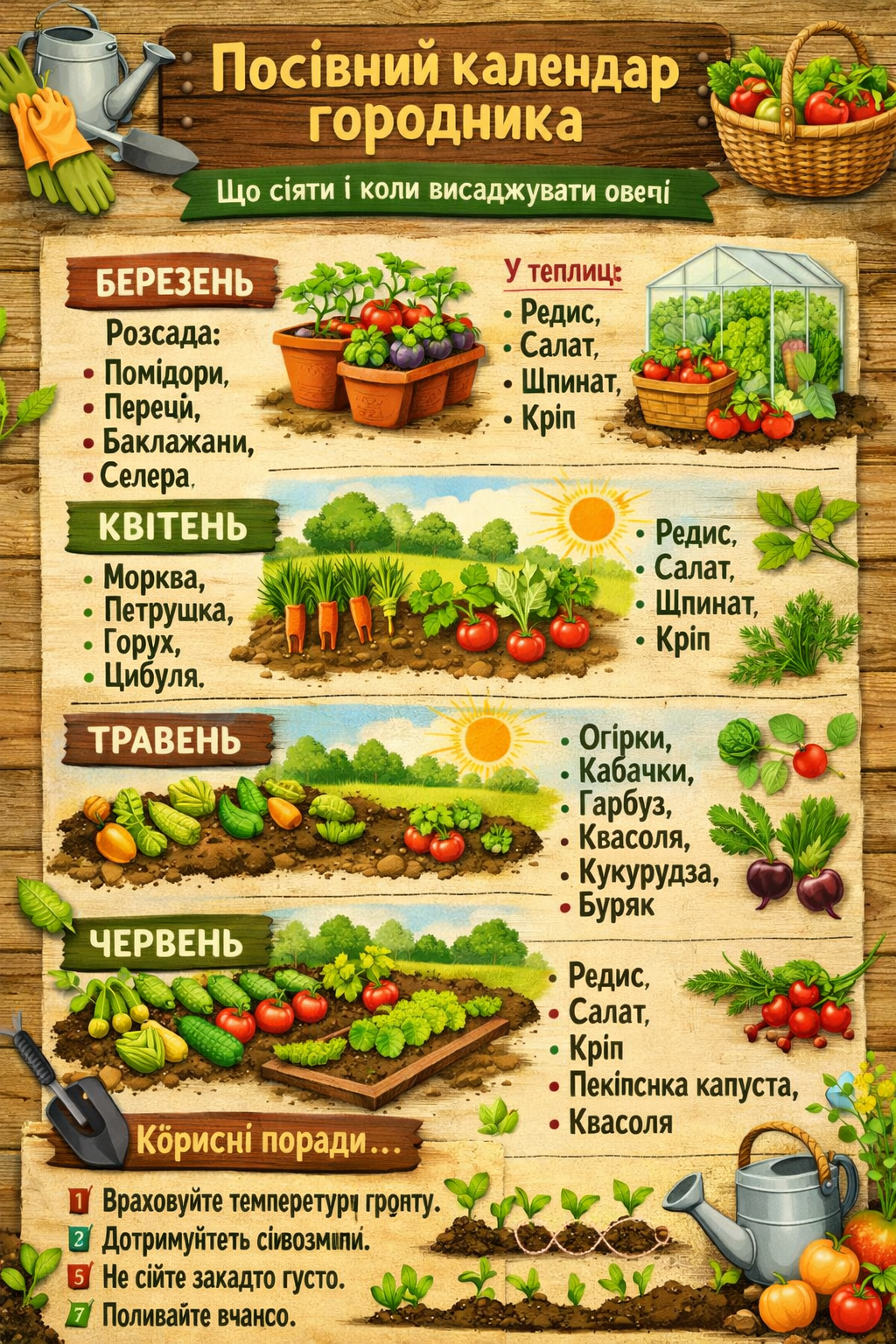 Посієте у ці дні - зберете вдвічі більше! Секретний посівний календар досвідченого городника!