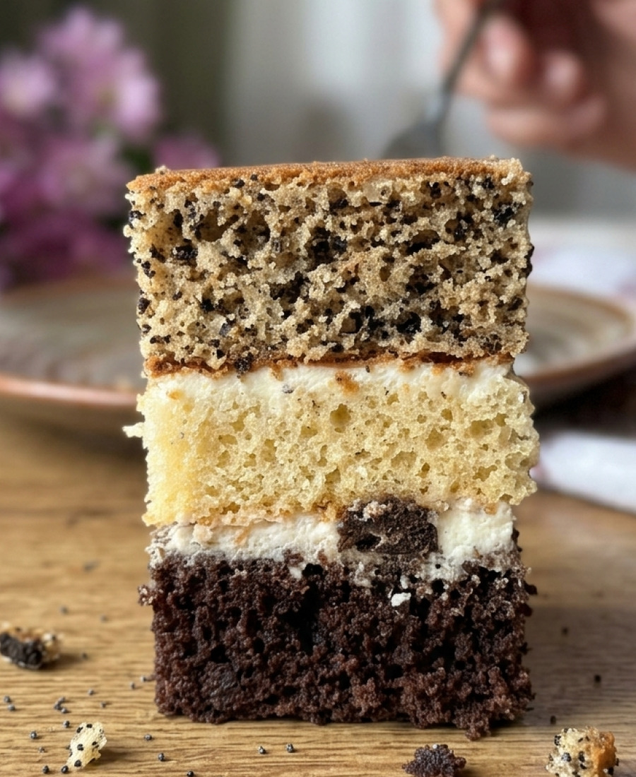 Чудовий пляцок з 3 видами бісквіта, сметанним кремом і чорносливом – готуємо за рецептом української господині