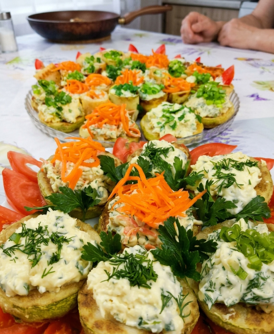 Кабачкові рулетики по-новому з 5 видами начинки. Розлітаються за лічені хвилини. Улюблена закуска на святковому столі