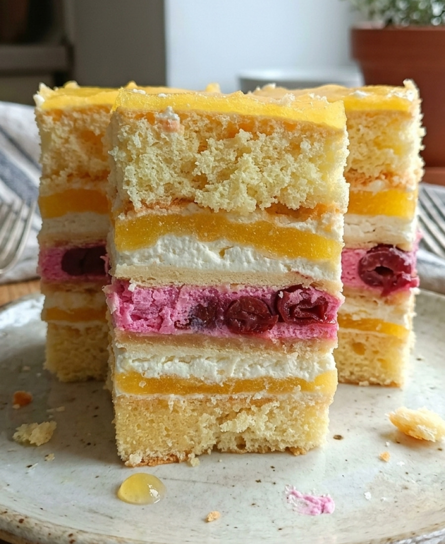 Новенький пляцок з вишнями, яблуками та лимонним смаком – то є насолода ще та! Рецепт від української господині!