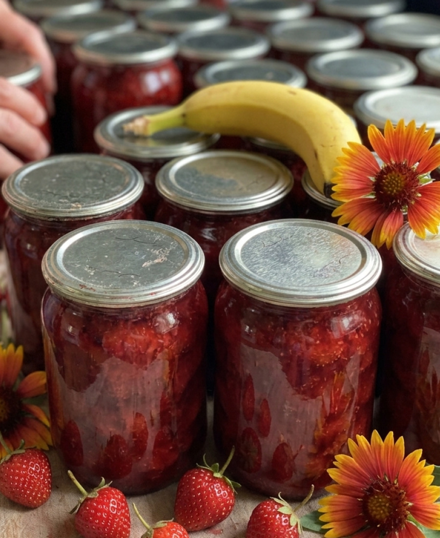 Полунично-бананове варення: дуже смачний рецепт, діти його обожнюють