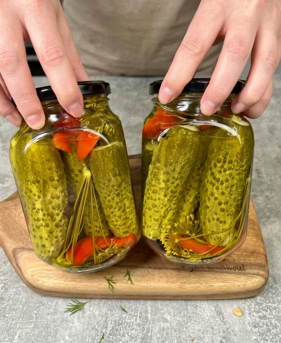 Такі огірочки взимку з’їдаються першими: хрумкі і дуже смачні, рецепт без хрону, без стерилізації та зберігаються у шафі